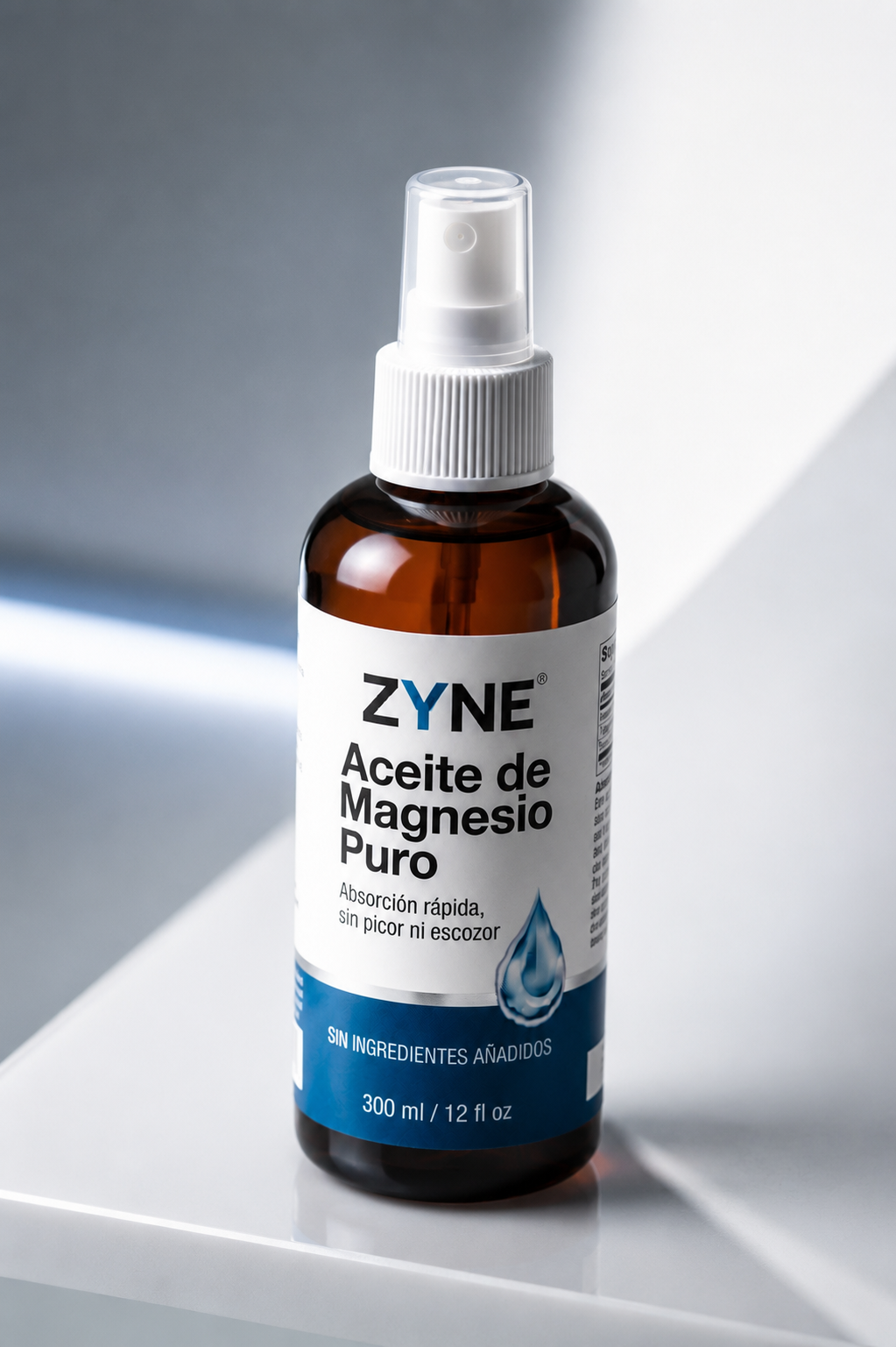 ZYNE® Aceite de Magnesio Puro 300 ml | Recuperación Muscular | Spray Tópico de Rápida Absorción